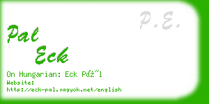 pal eck business card
